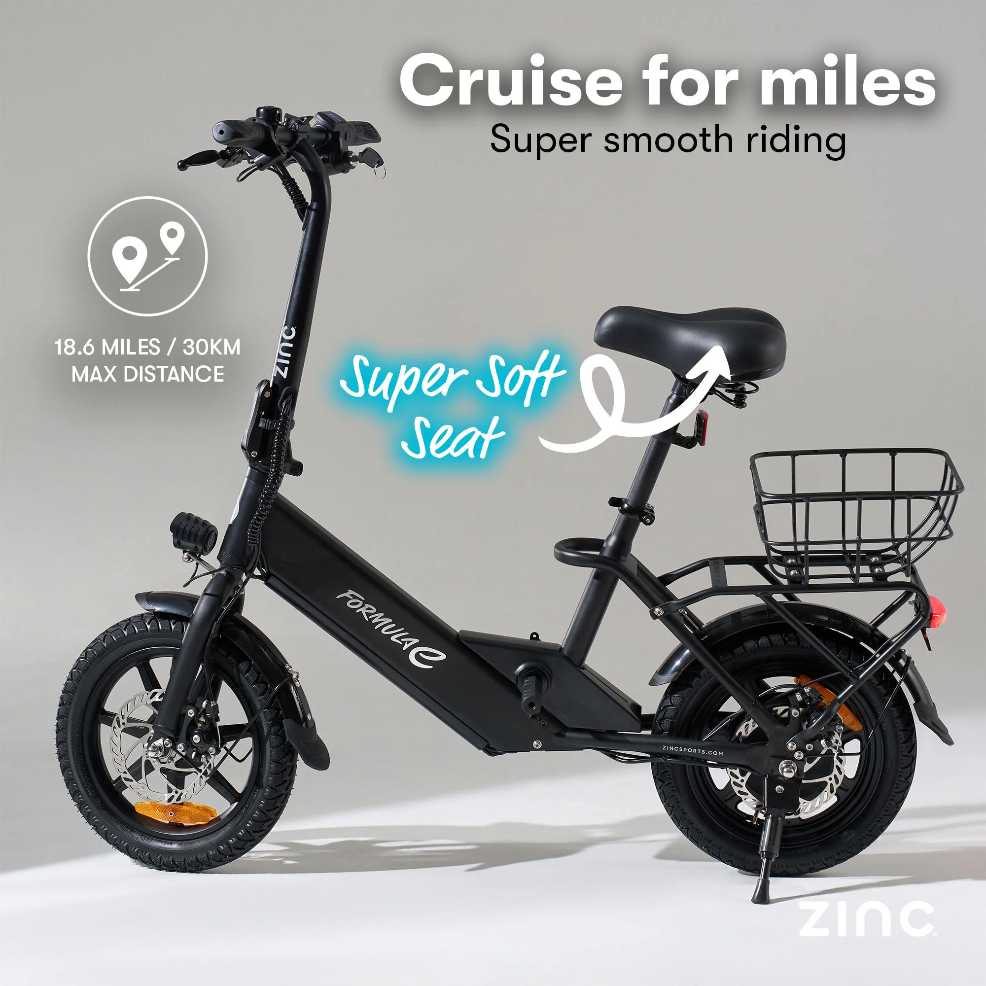Zinc Formula E Venture Electric Seated Scooter - Image 3