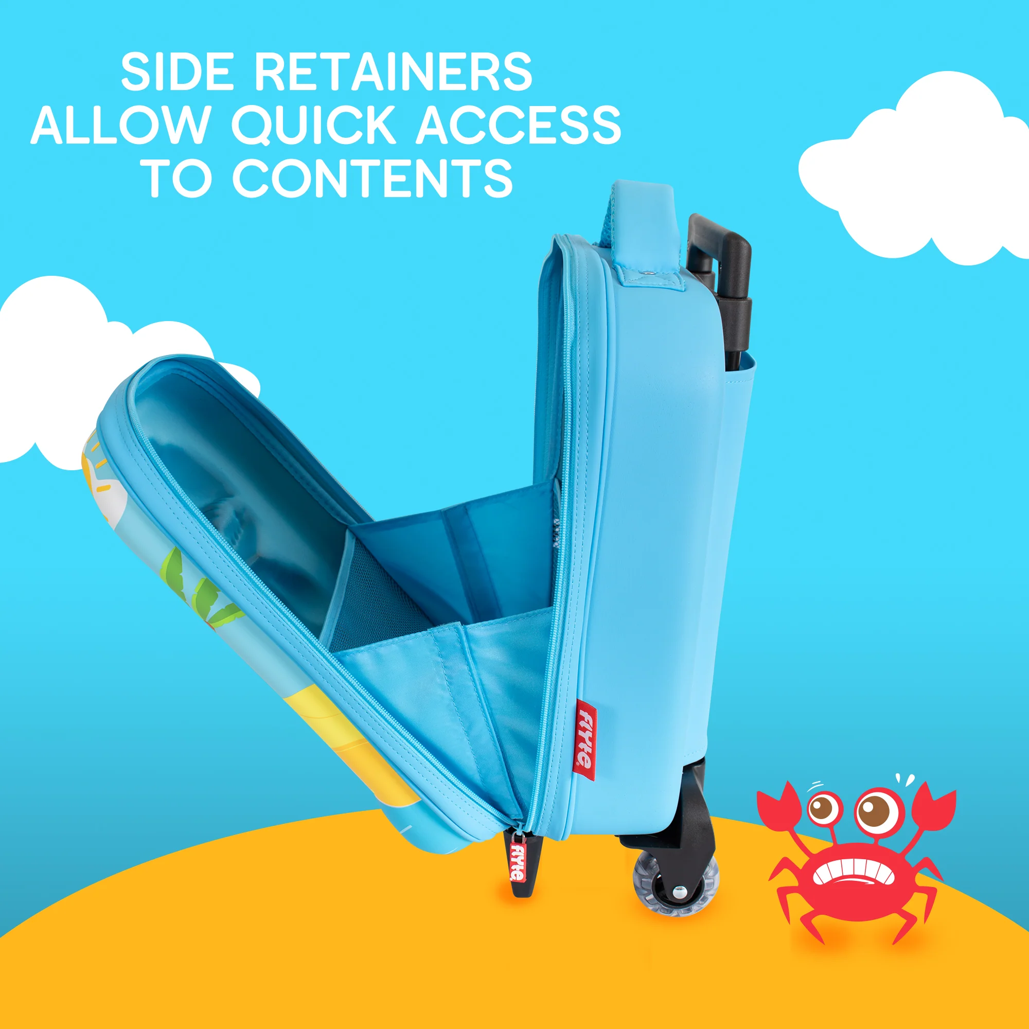 Flyte 2 Wheel 3D Hardtop Cabin Suitcase - Dinosaur - Image 9
