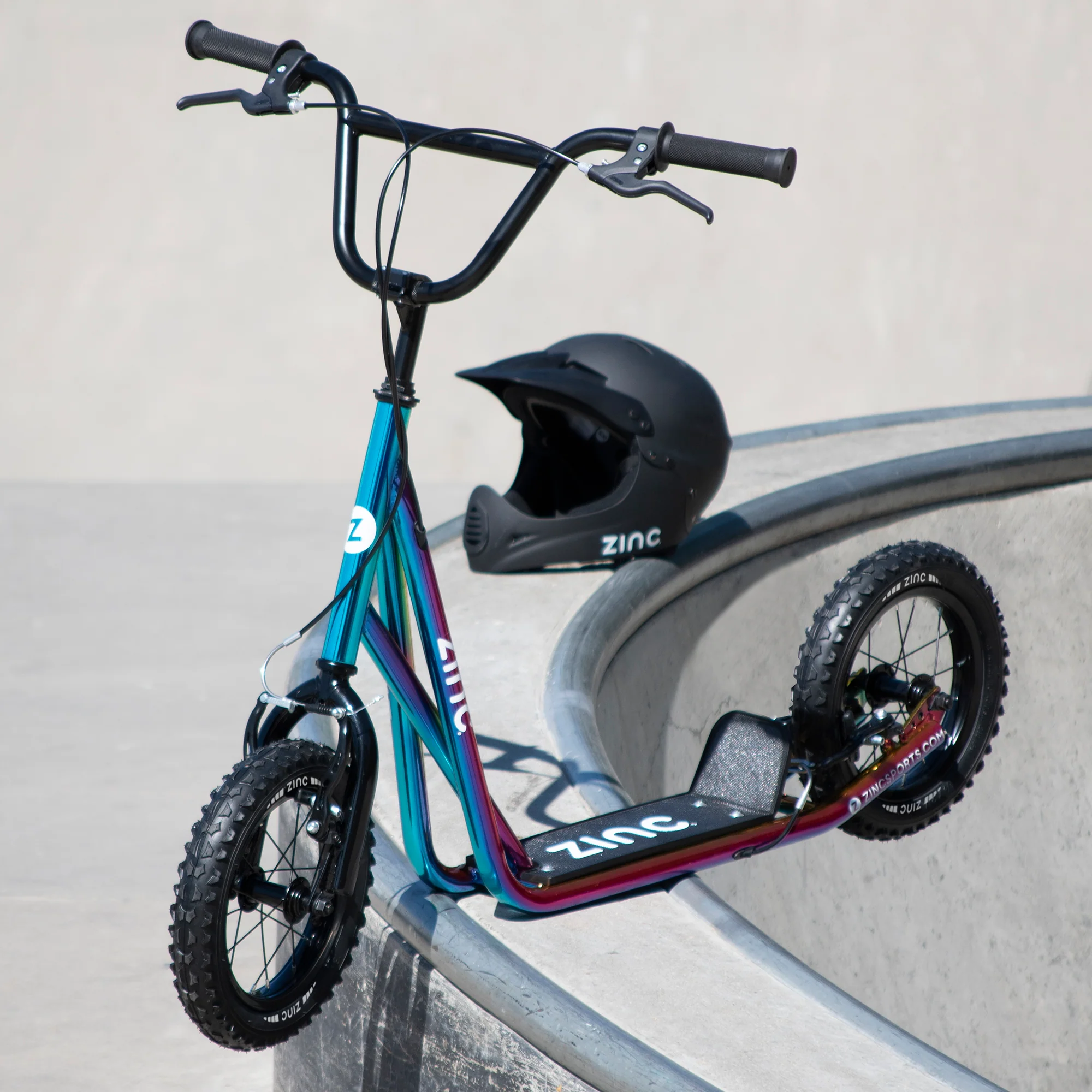 Zinc 12 Inch BMX Scooter Neochrome Multi-colour - Image 12