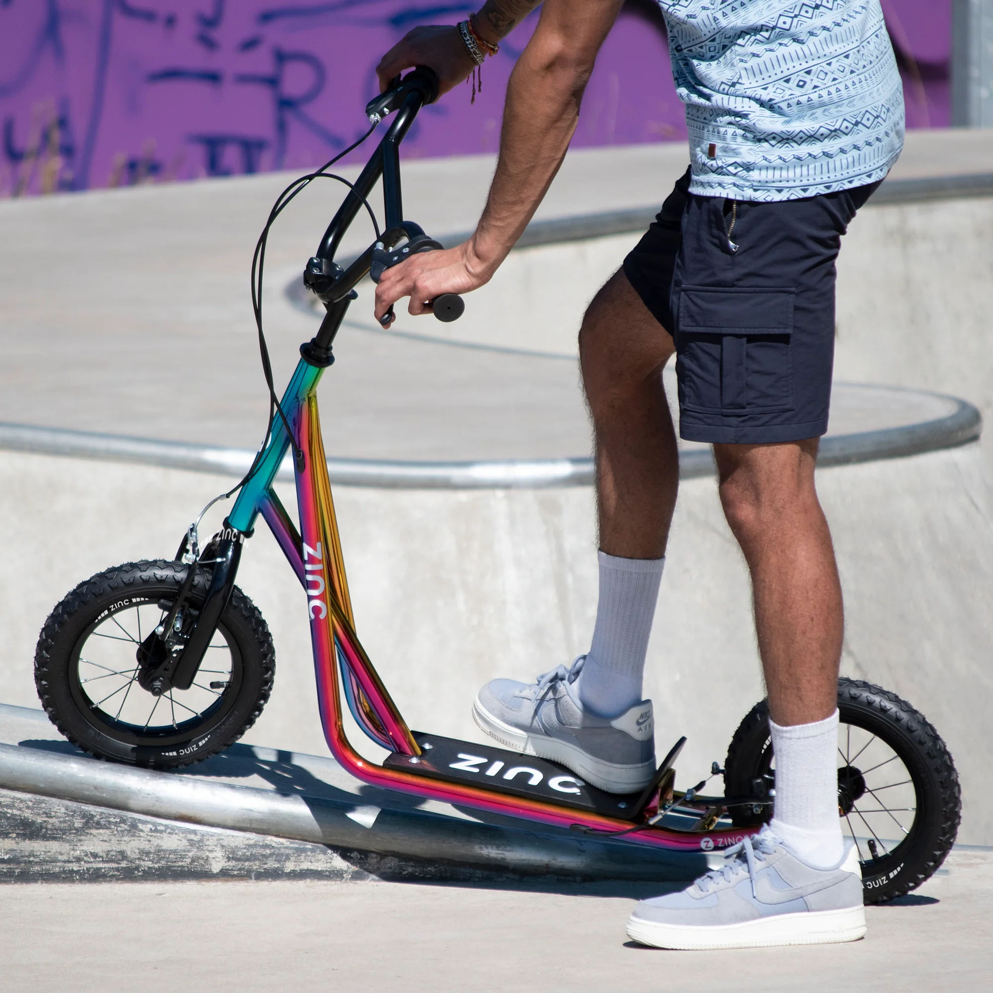 Zinc 12 Inch BMX Scooter Neochrome Multi-colour - Image 14