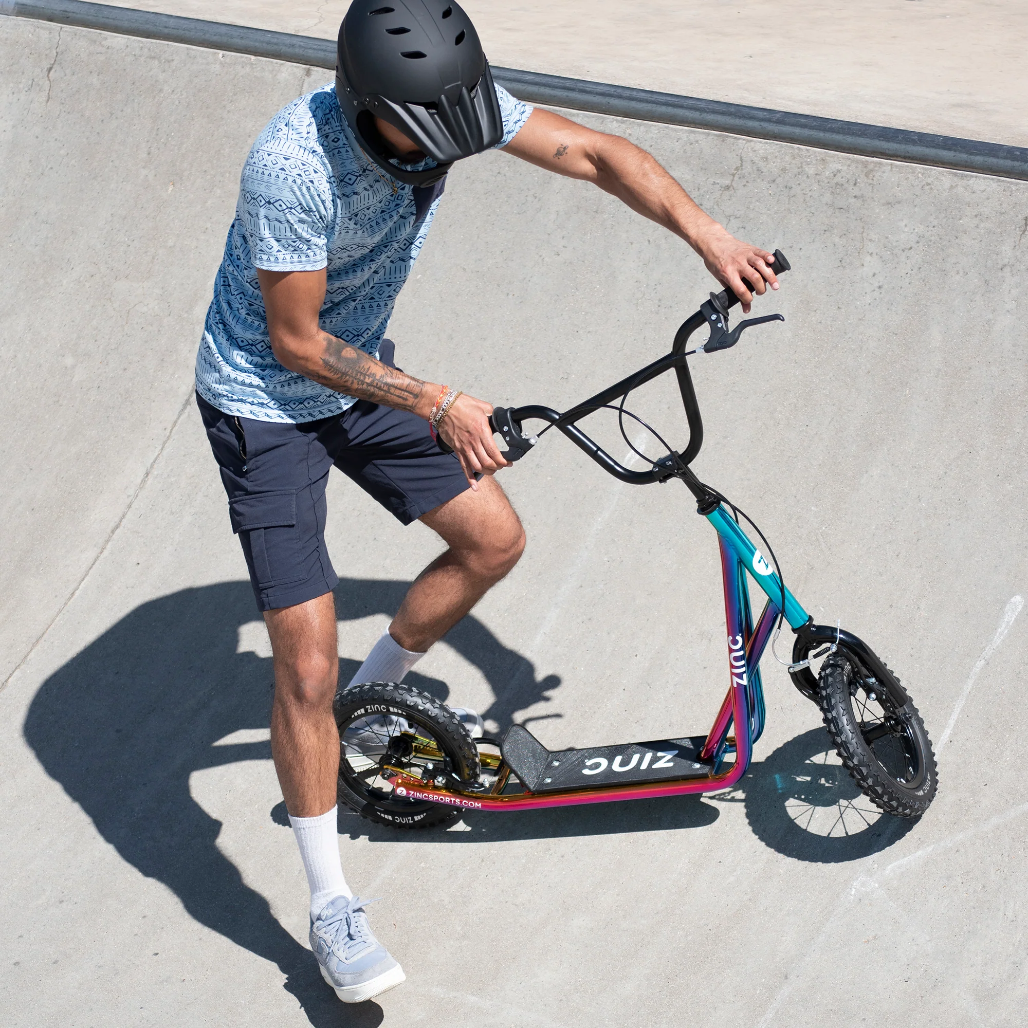 Zinc 12 Inch BMX Scooter Neochrome Multi-colour - Image 17