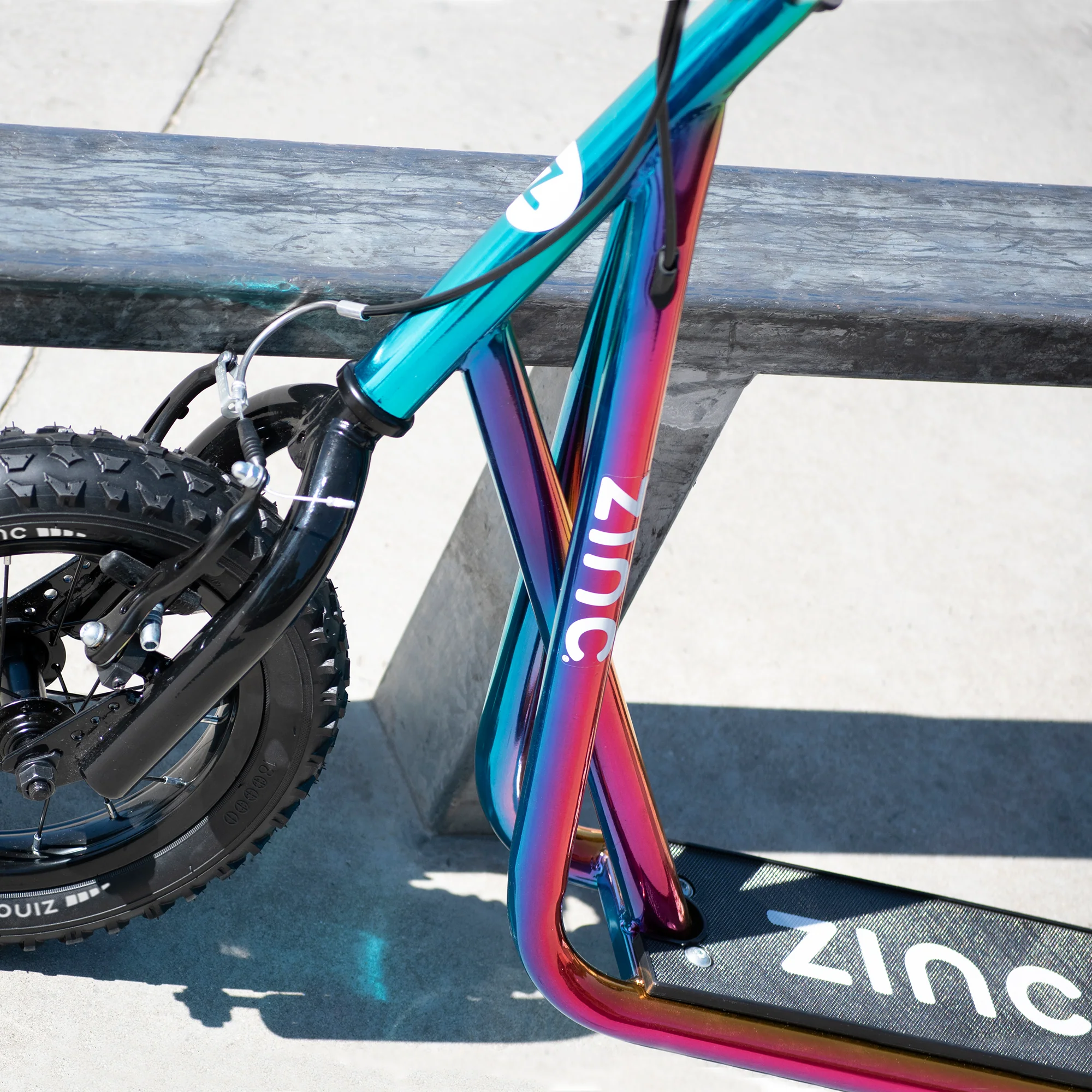 Zinc 12 Inch BMX Scooter Neochrome Multi-colour - Image 9