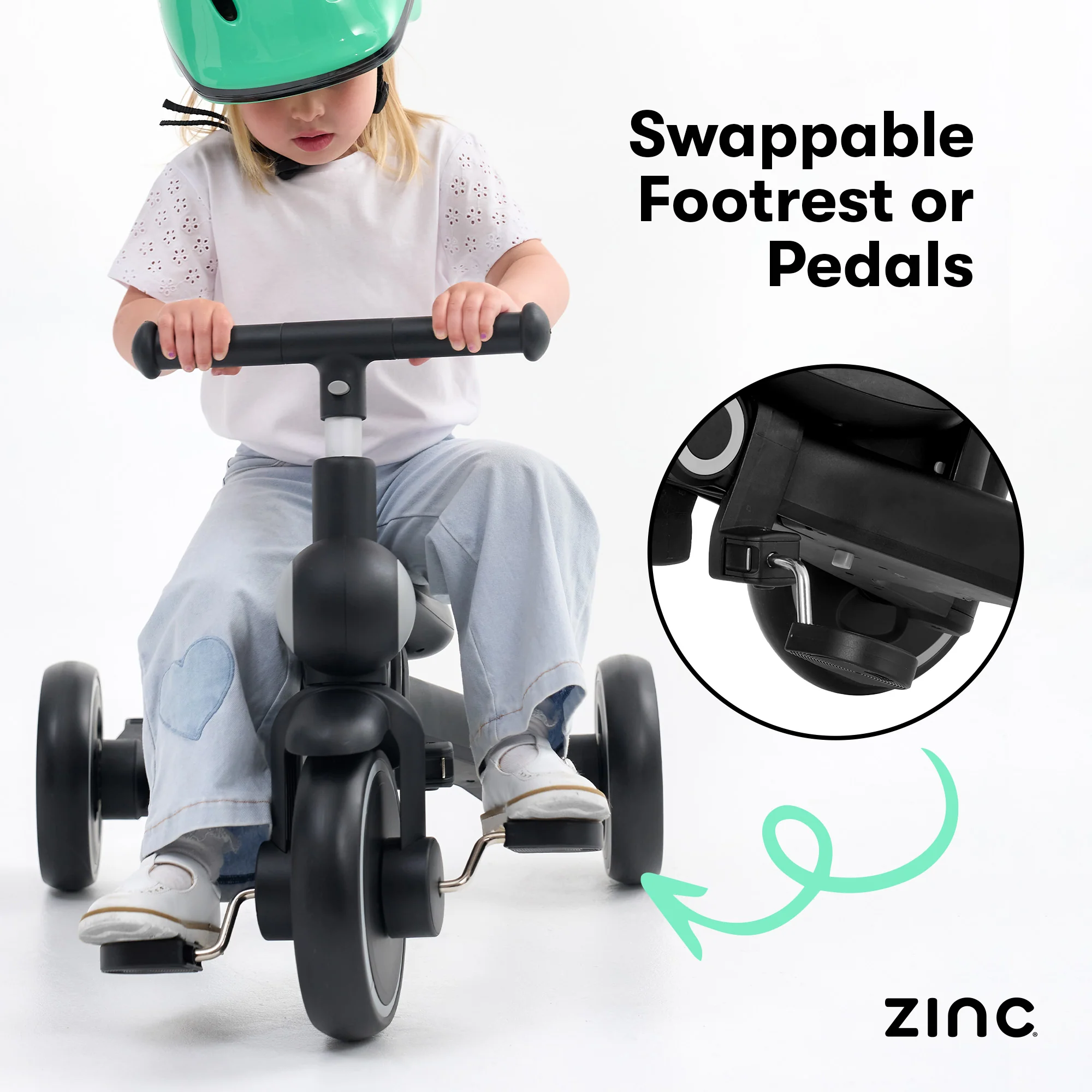 Zinc 7 in 1 Multifunctional Foldable Trike - Image 11