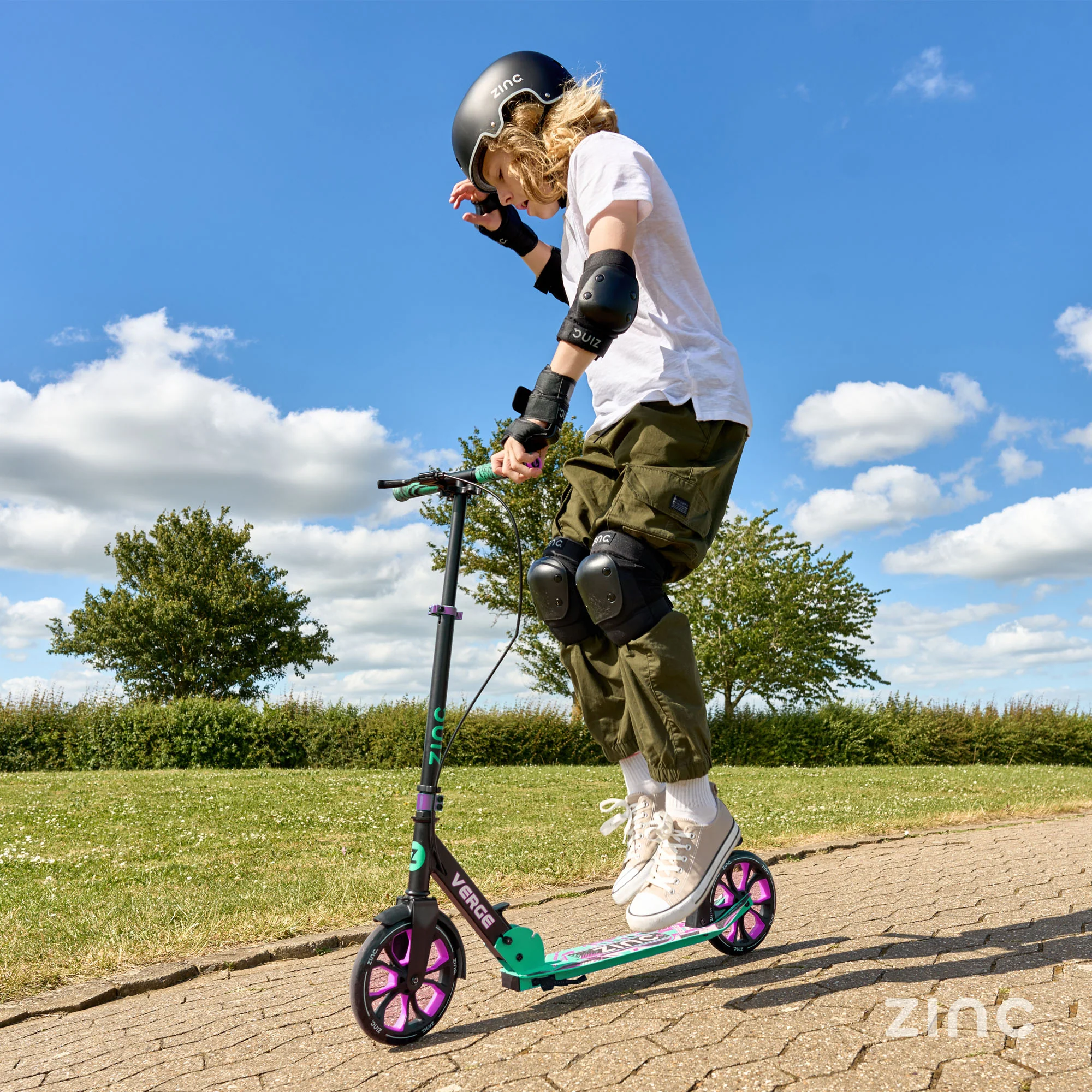 Zinc Big Wheel Folding Verge Pro Scooter - Image 12