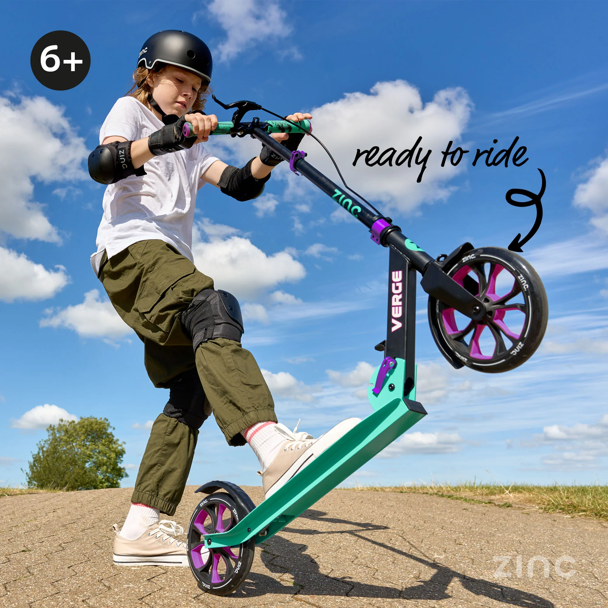 Zinc Big Wheel Folding Verge Pro Scooter - Image 7