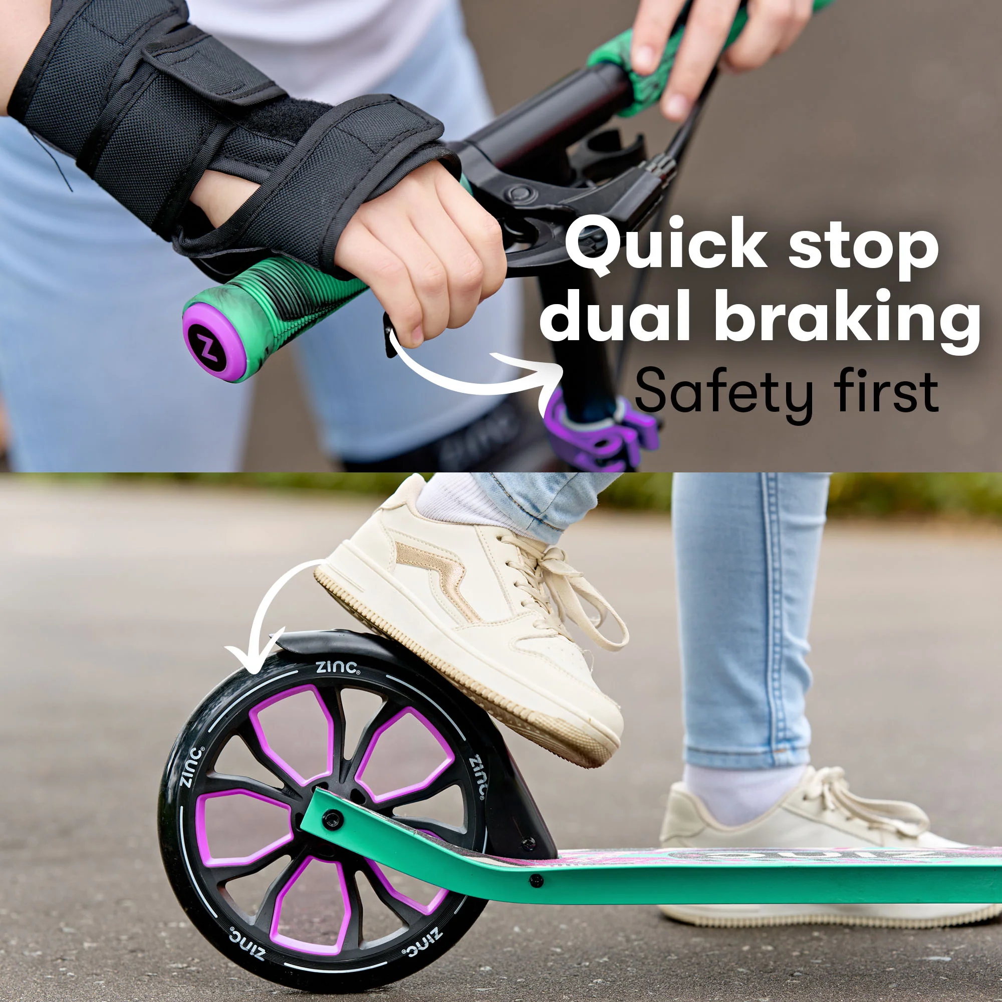 Zinc Big Wheel Folding Verge Pro Scooter - Image 8