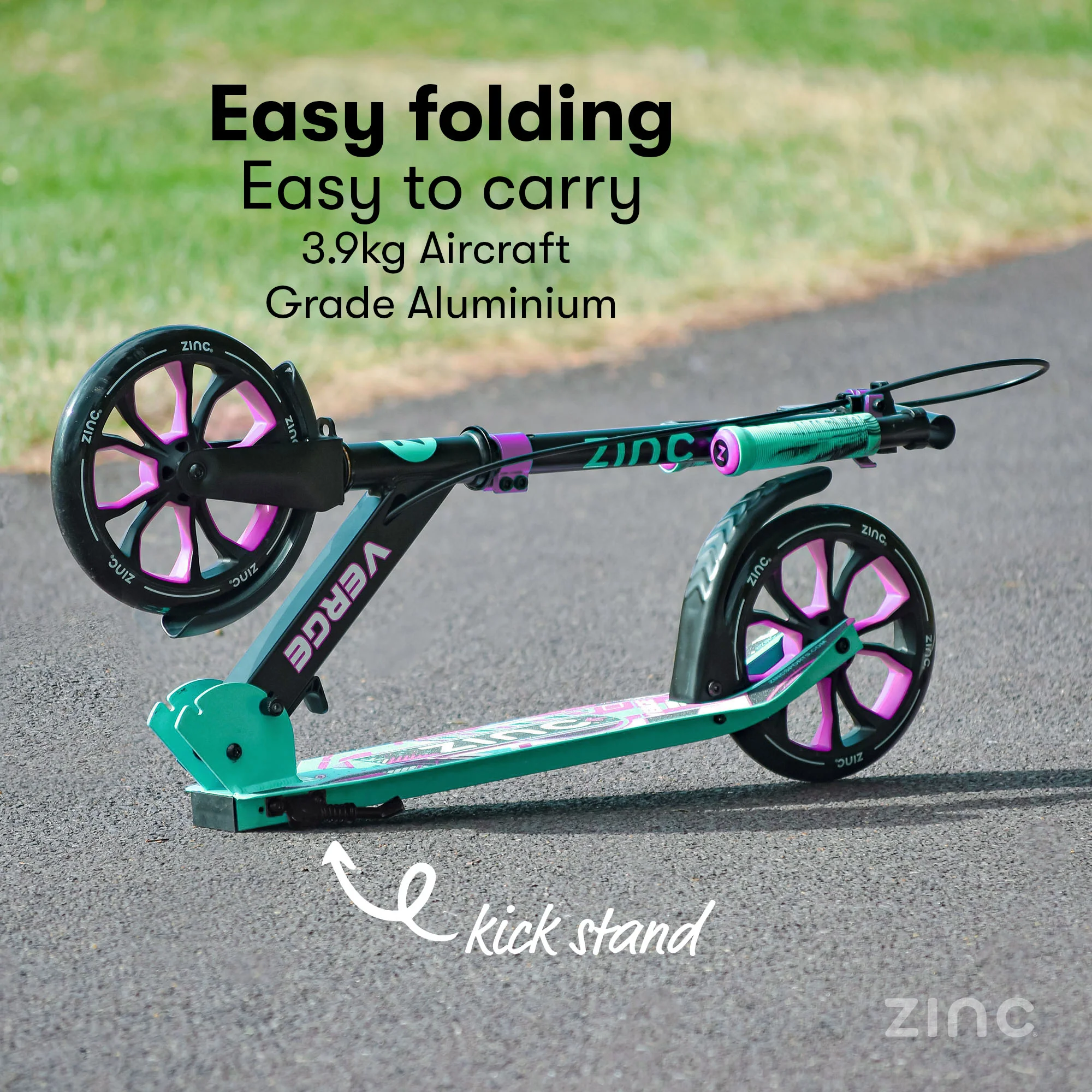 Zinc Big Wheel Folding Verge Pro Scooter - Image 9