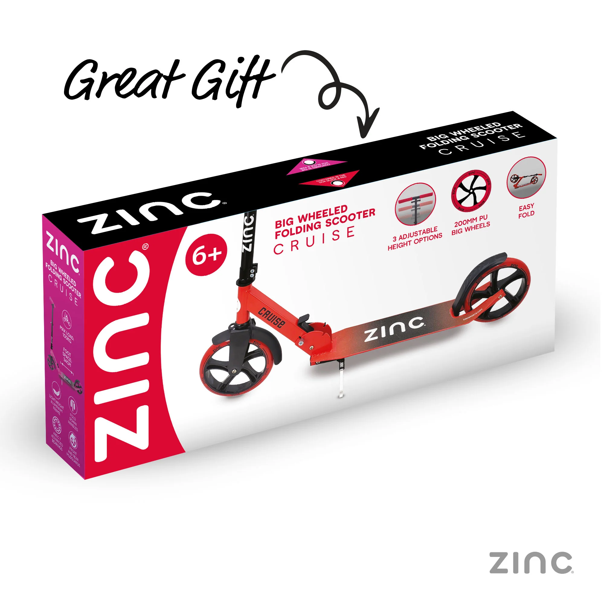 Zinc Cruise Big Wheel Folding Scooter - Image 24
