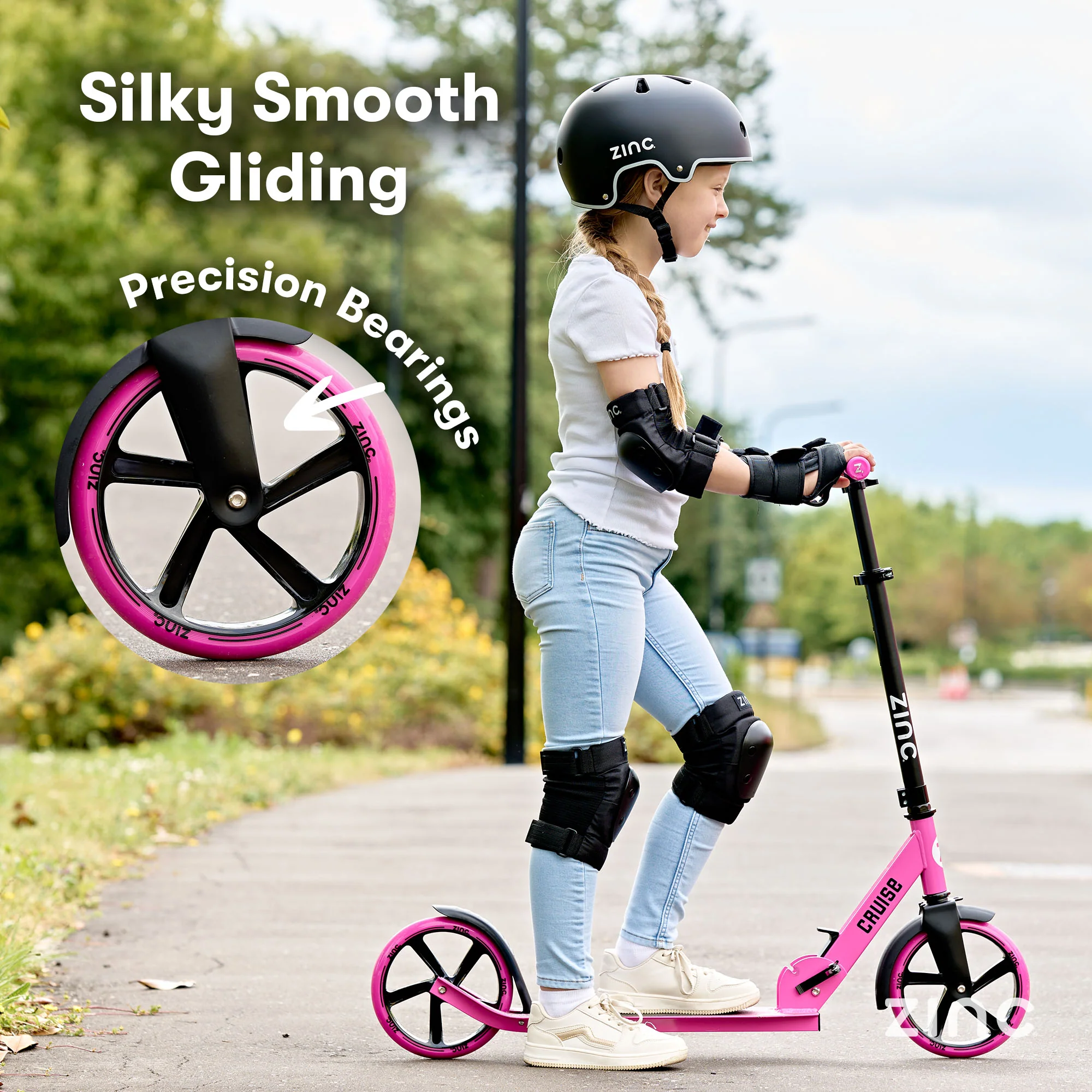 Zinc Cruise Big Wheel Folding Scooter - Image 6
