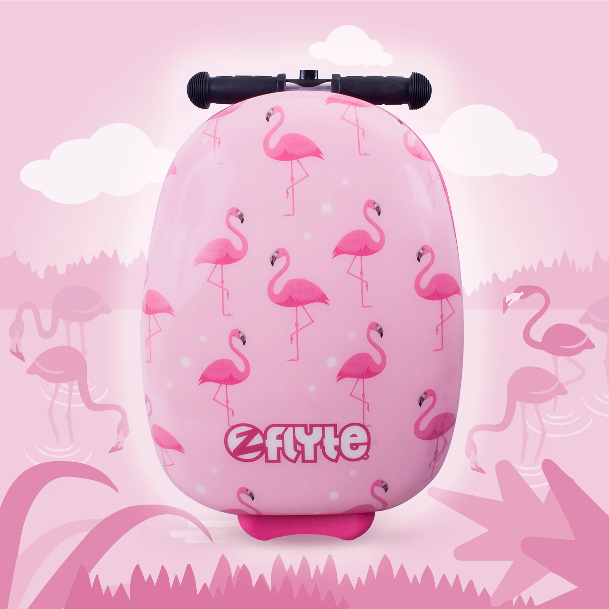 Flyte Midi 18 Inch Fifi the Flamingo Scooter Suitcase - Image 9