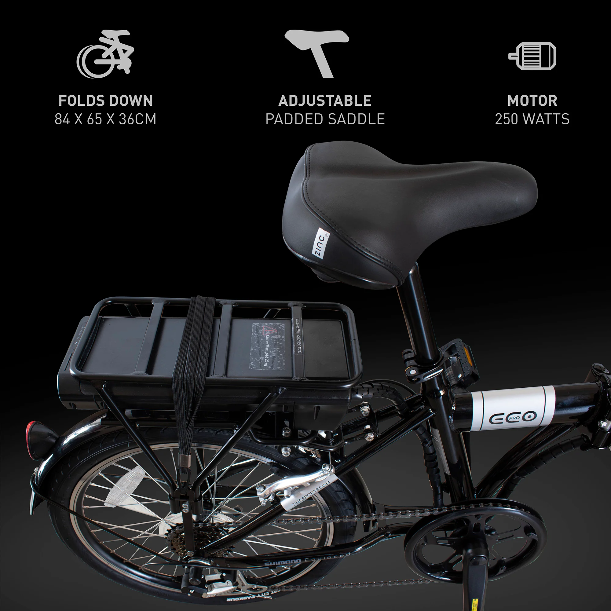 Zinc Folding Electric Eco Pro Bike - Image 15