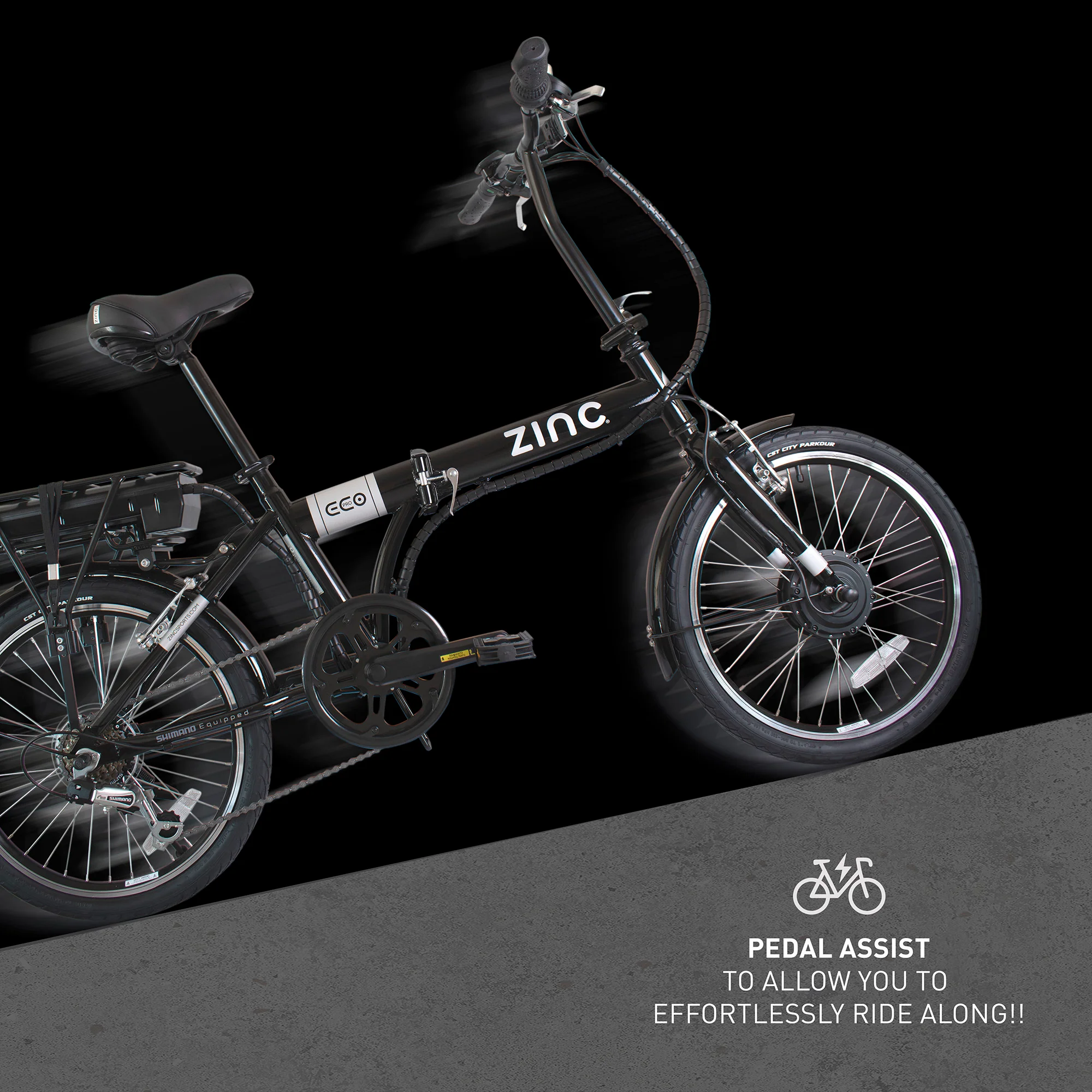 Zinc Folding Electric Eco Pro Bike - Image 16