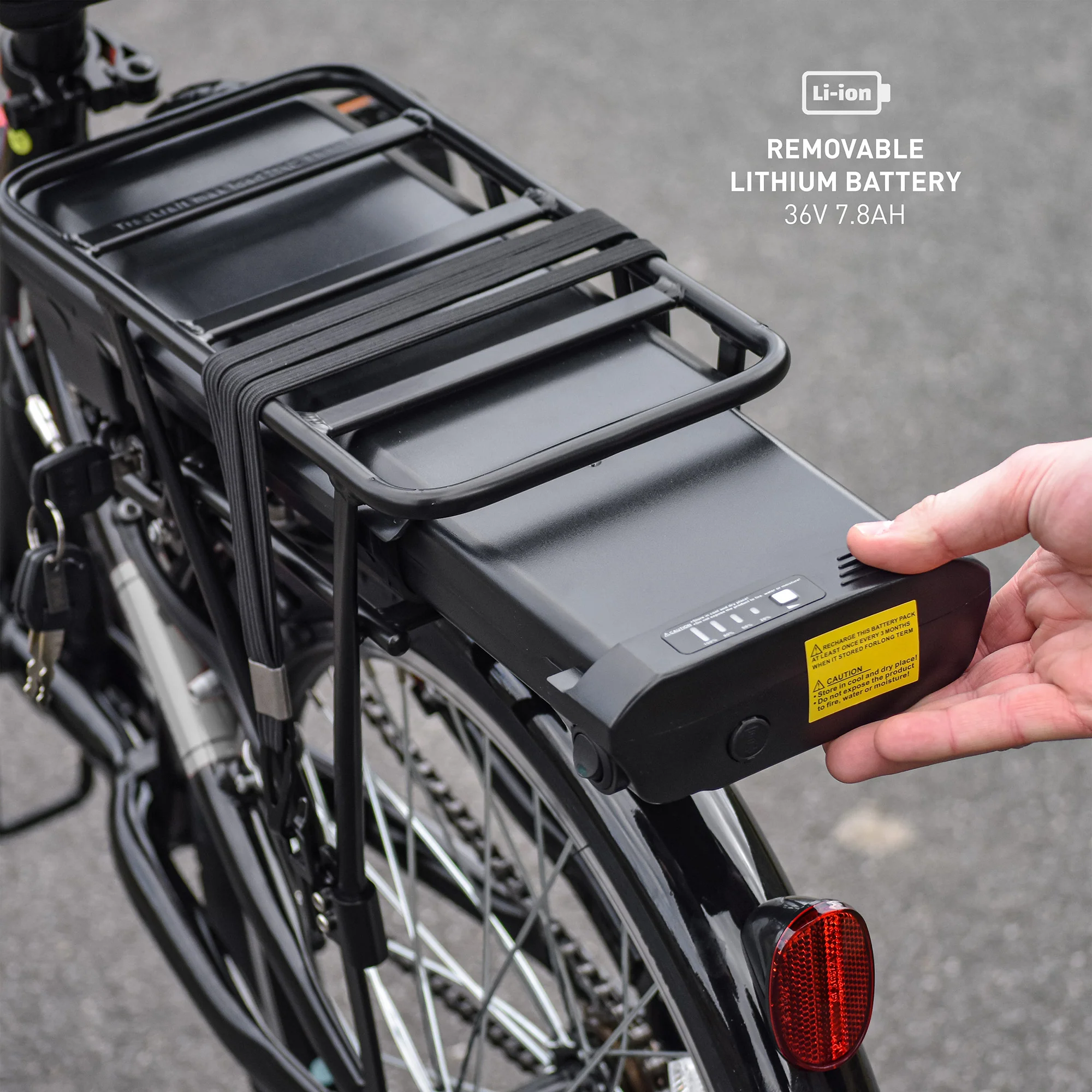 Zinc Folding Electric Eco Pro Bike - Image 7