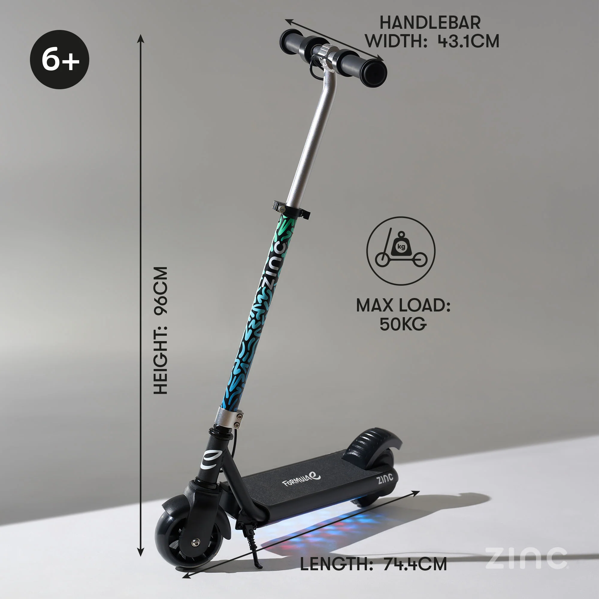 Zinc Formula E Scout Kids Electric Scooter - Image 11