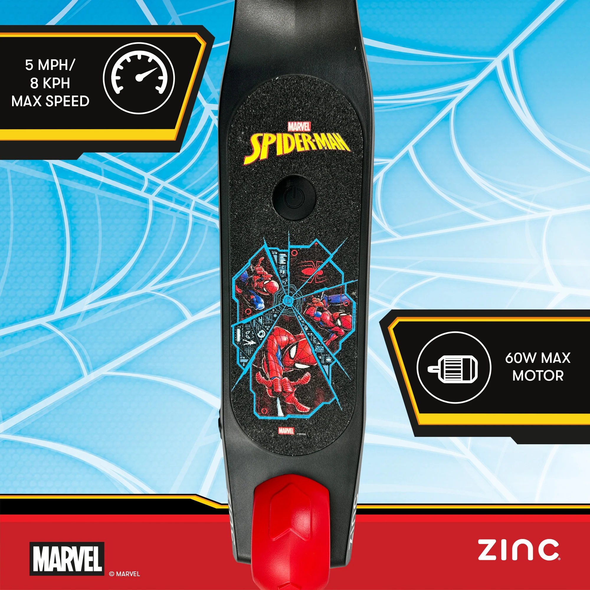 Zinc Marvel Spiderman Kids Electric Scooter - Image 4