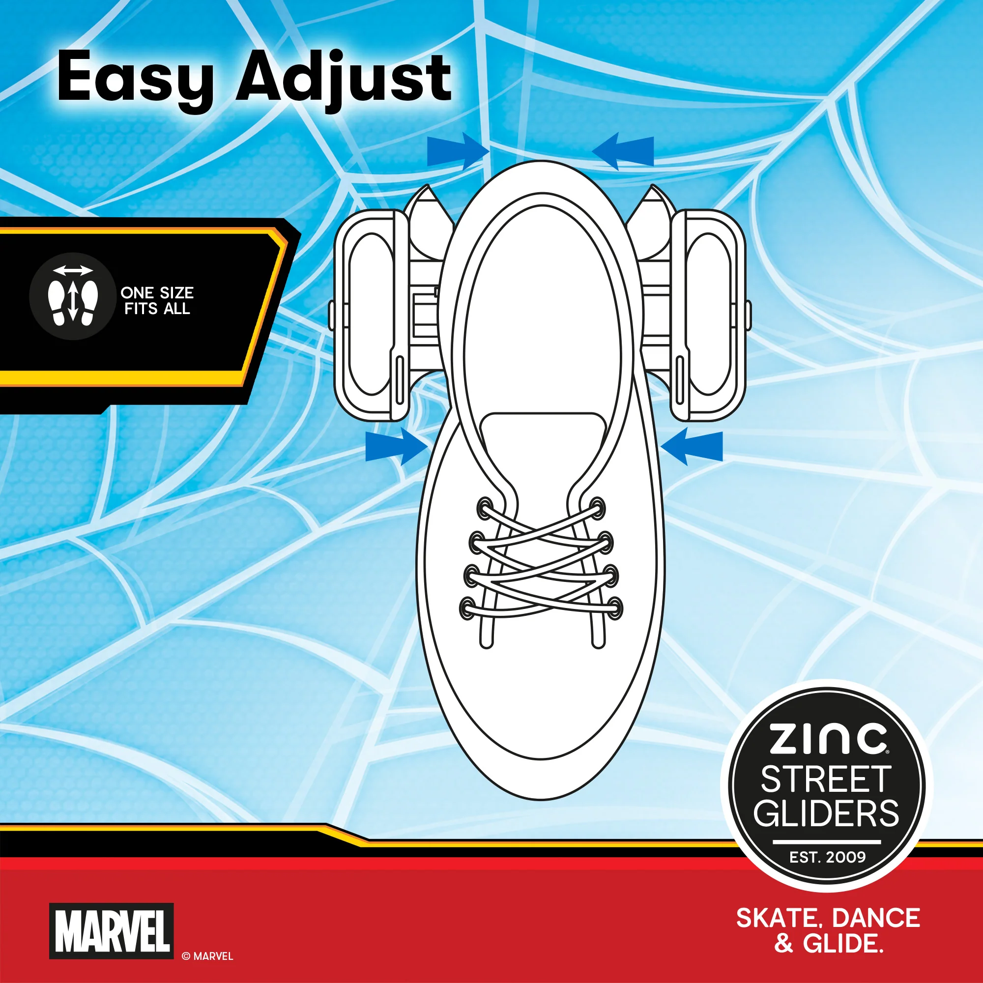 Zinc Marvel Spiderman Street Gliders - Image 14