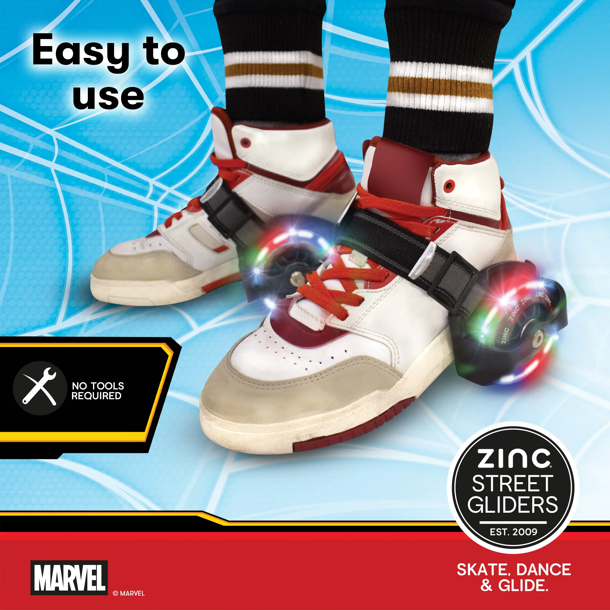 Zinc Marvel Spiderman Street Gliders - Image 6