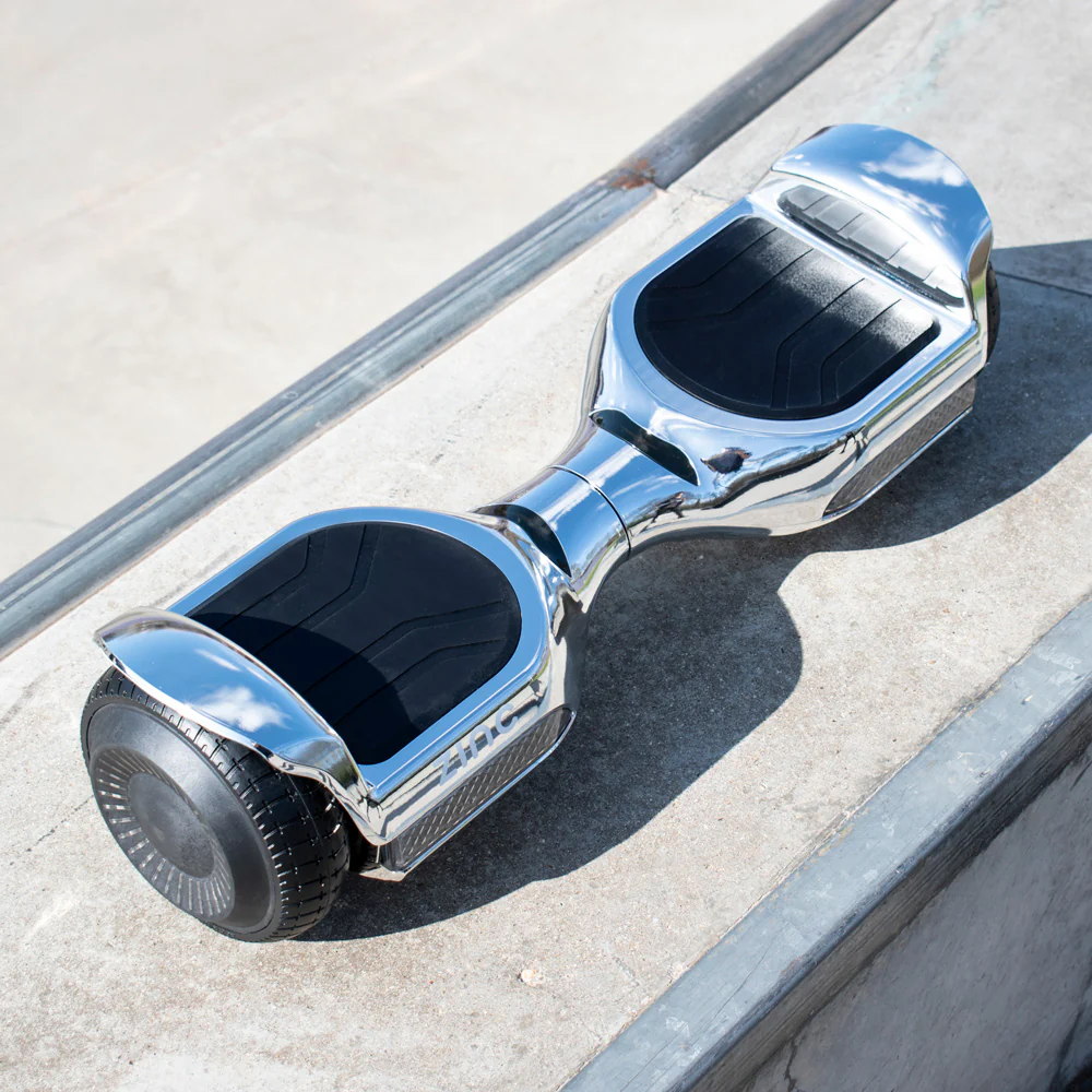 Zinc Megastar Self Balancing Chrome Hoverboard with bluetooth speaker, multi coloured LED lights and 6.3 Inch wheels - Image 11