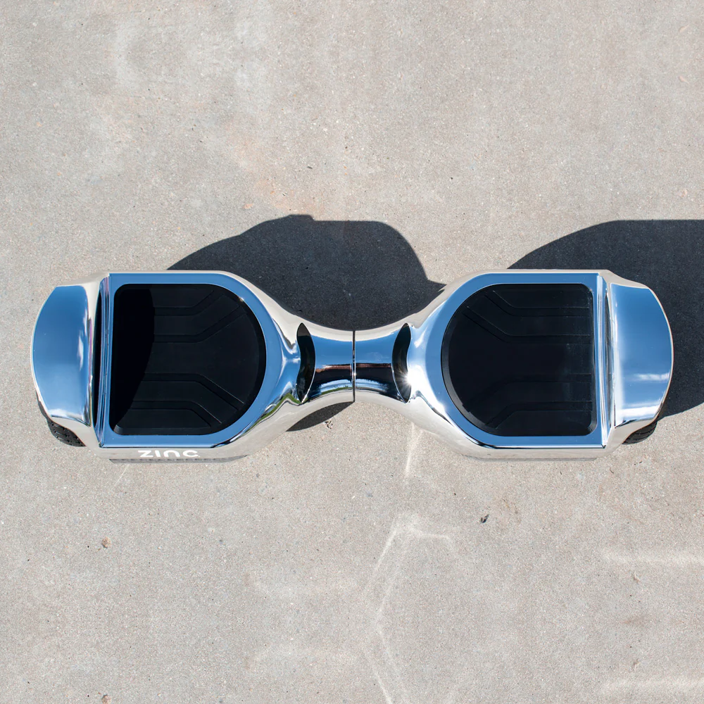 Zinc Megastar Self Balancing Chrome Hoverboard with bluetooth speaker, multi coloured LED lights and 6.3 Inch wheels - Image 14