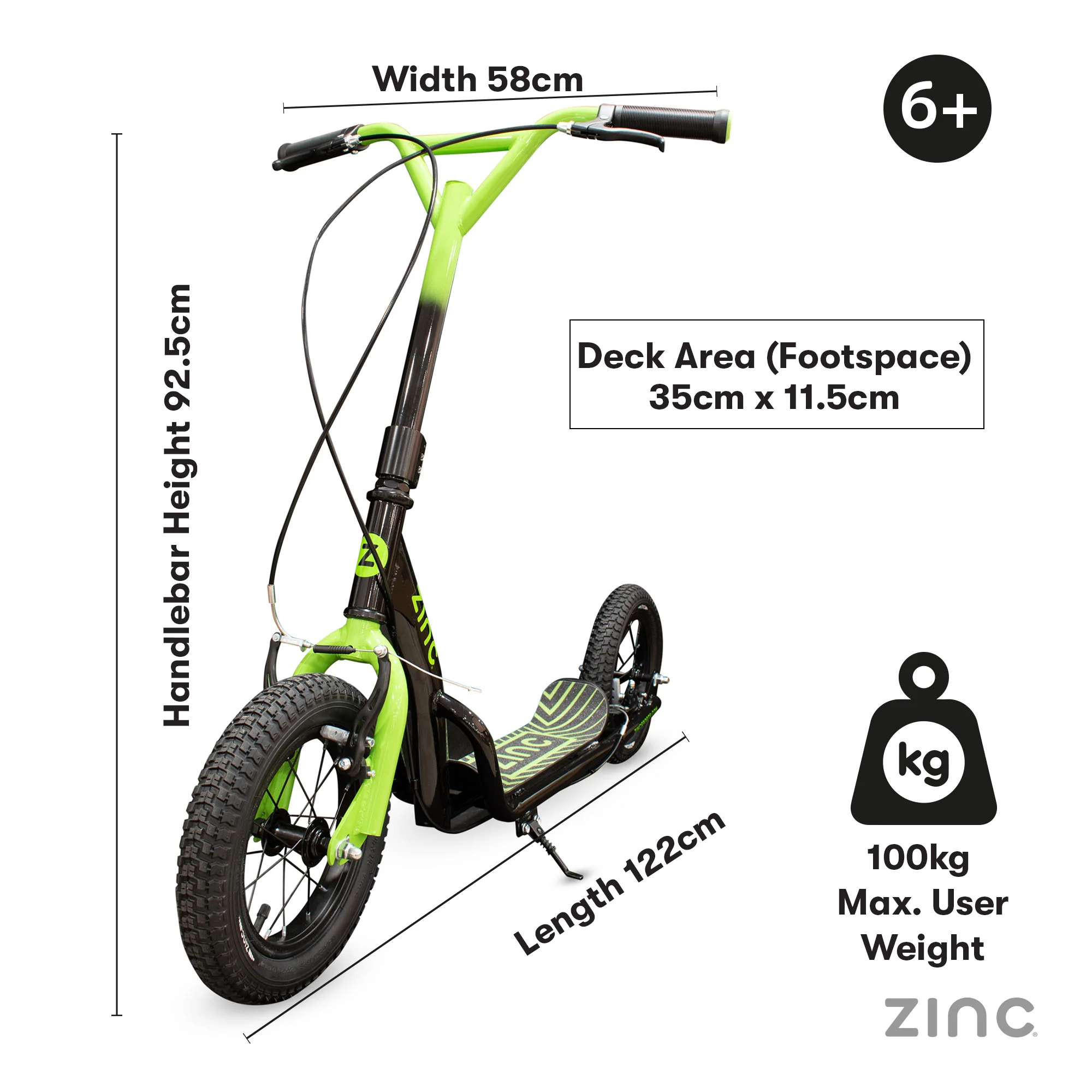 Zinc Radikal 12 Inch Big Wheel BMX Scooter - Image 22