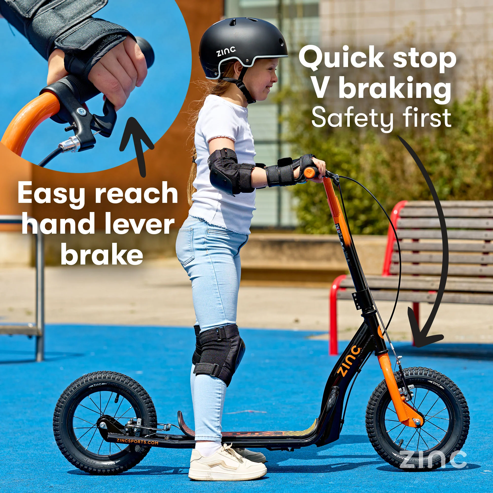 Zinc Radikal 12 Inch Big Wheel BMX Scooter - Image 3