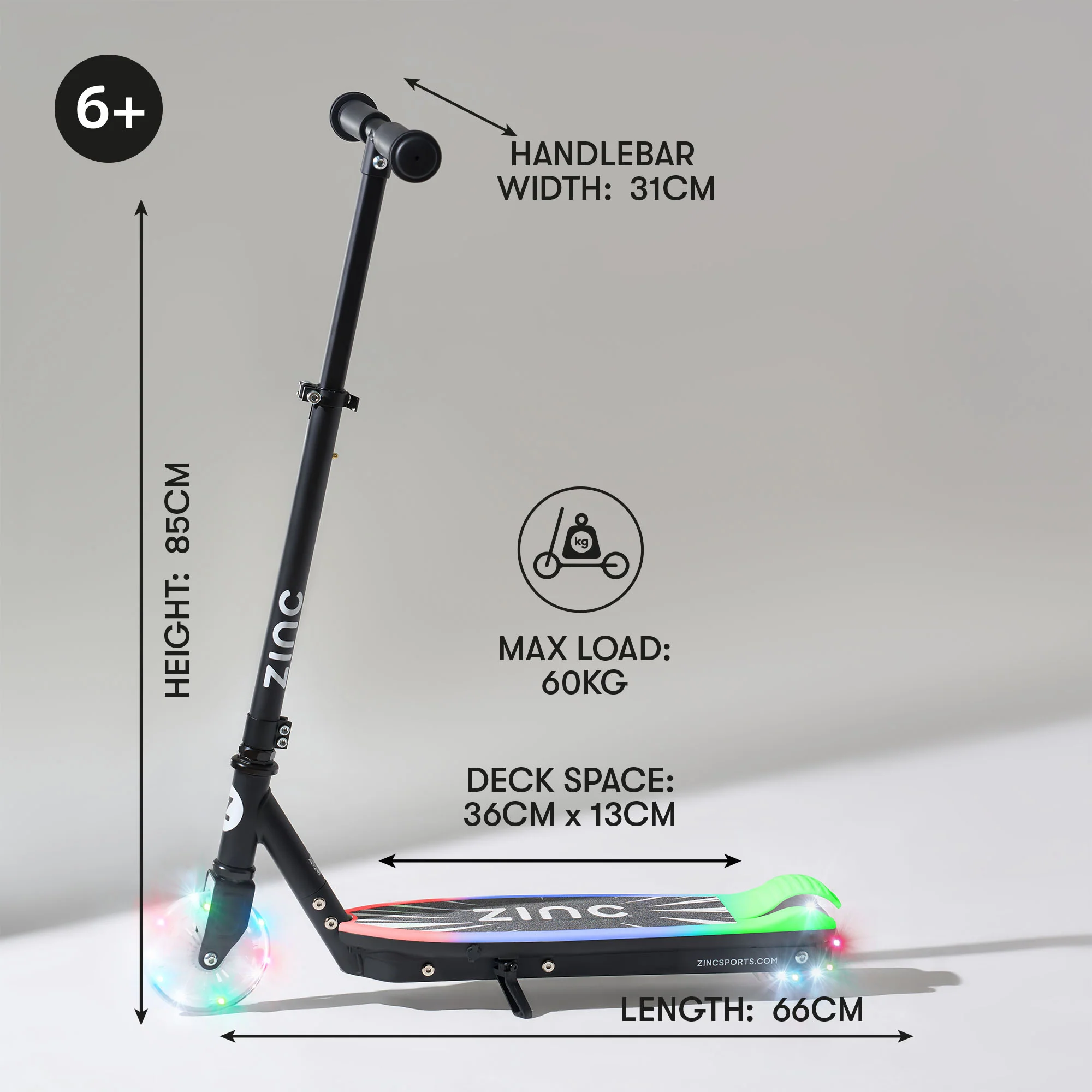 Zinc Spirit Kids Electric Scooter - Image 8