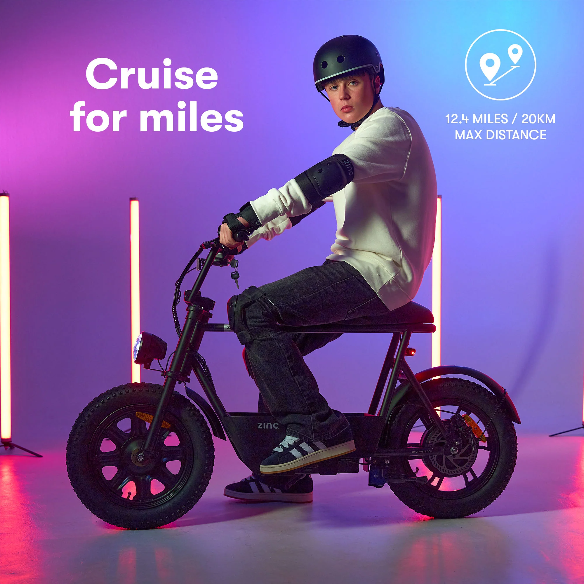 Zinc Sprintr 350W 16inch Fat Tyre Electric Seated Scooter Ride on - Image 4