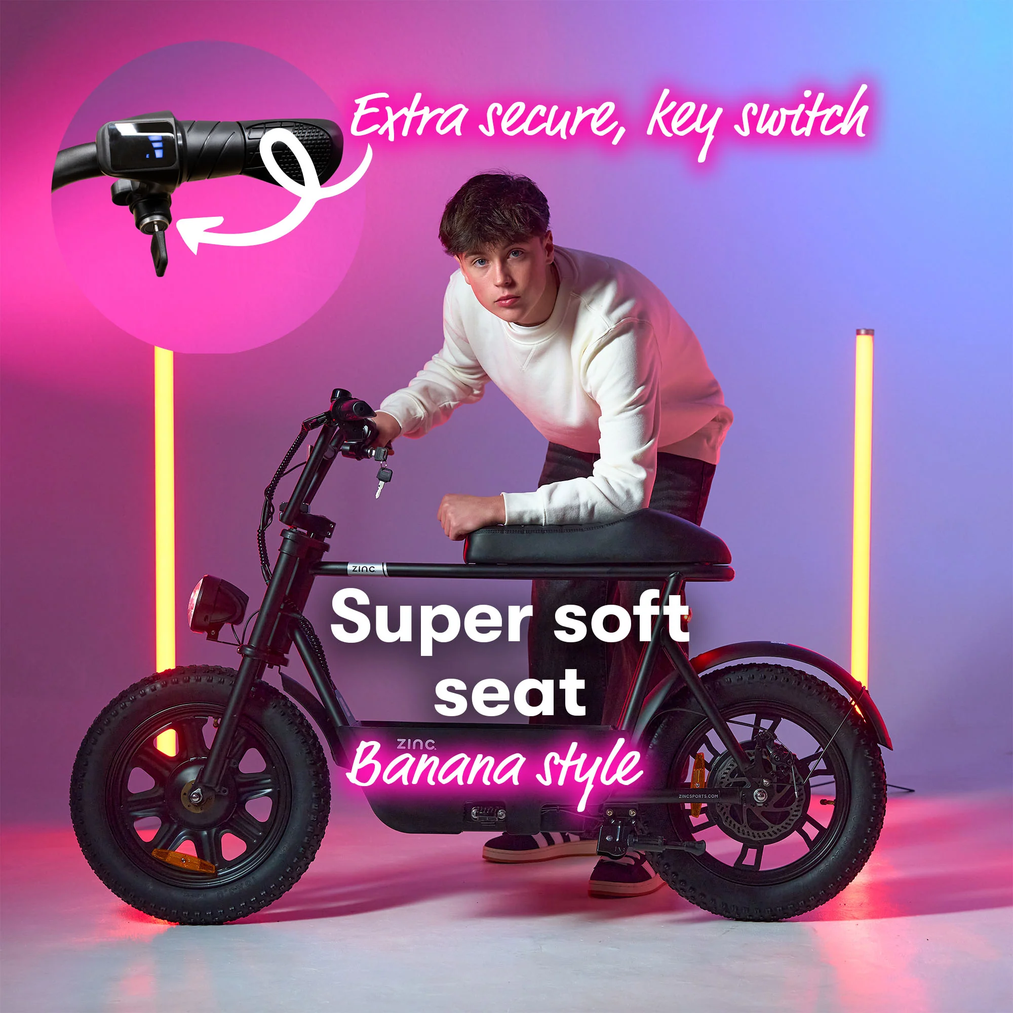 Zinc Sprintr 350W 16inch Fat Tyre Electric Seated Scooter Ride on - Image 9