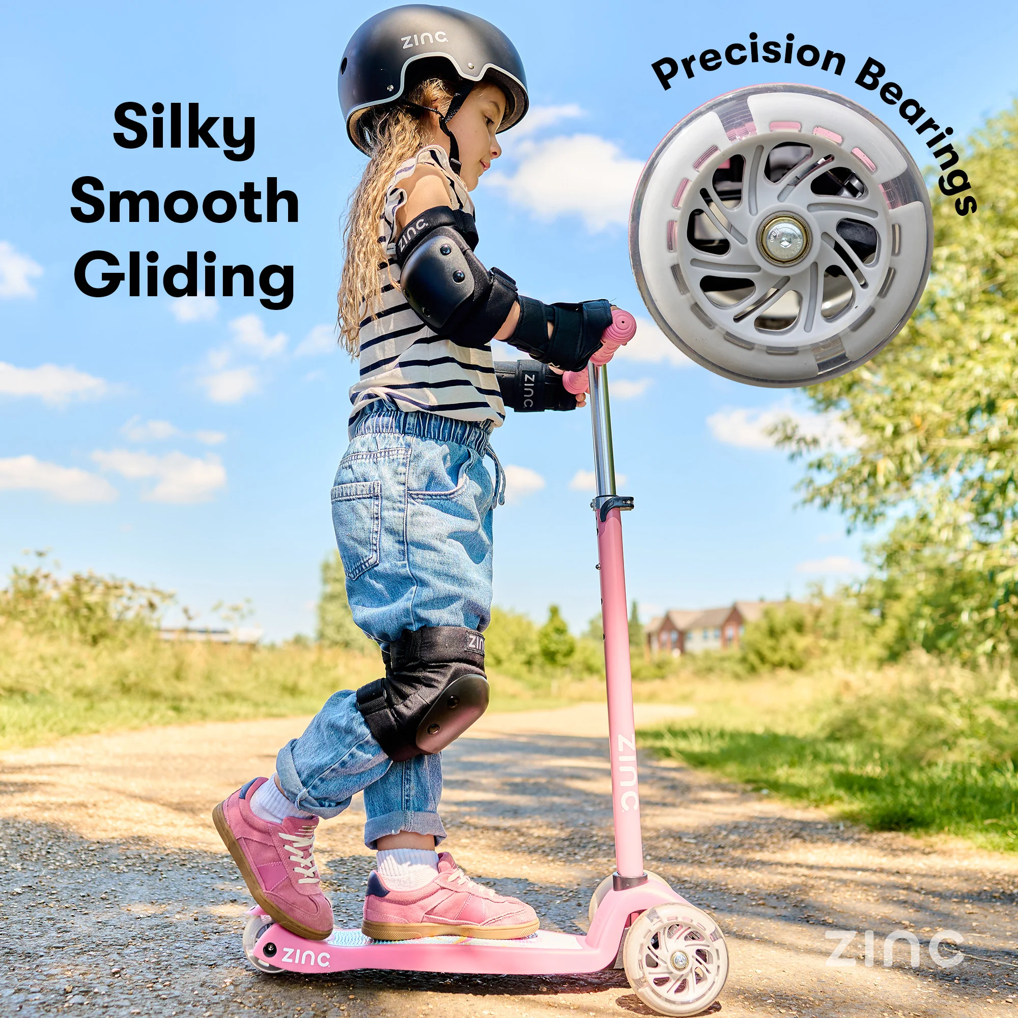 Zinc Superstar Non Folding Scooter with Light Up Deck and Light Up Wheels - Image 8