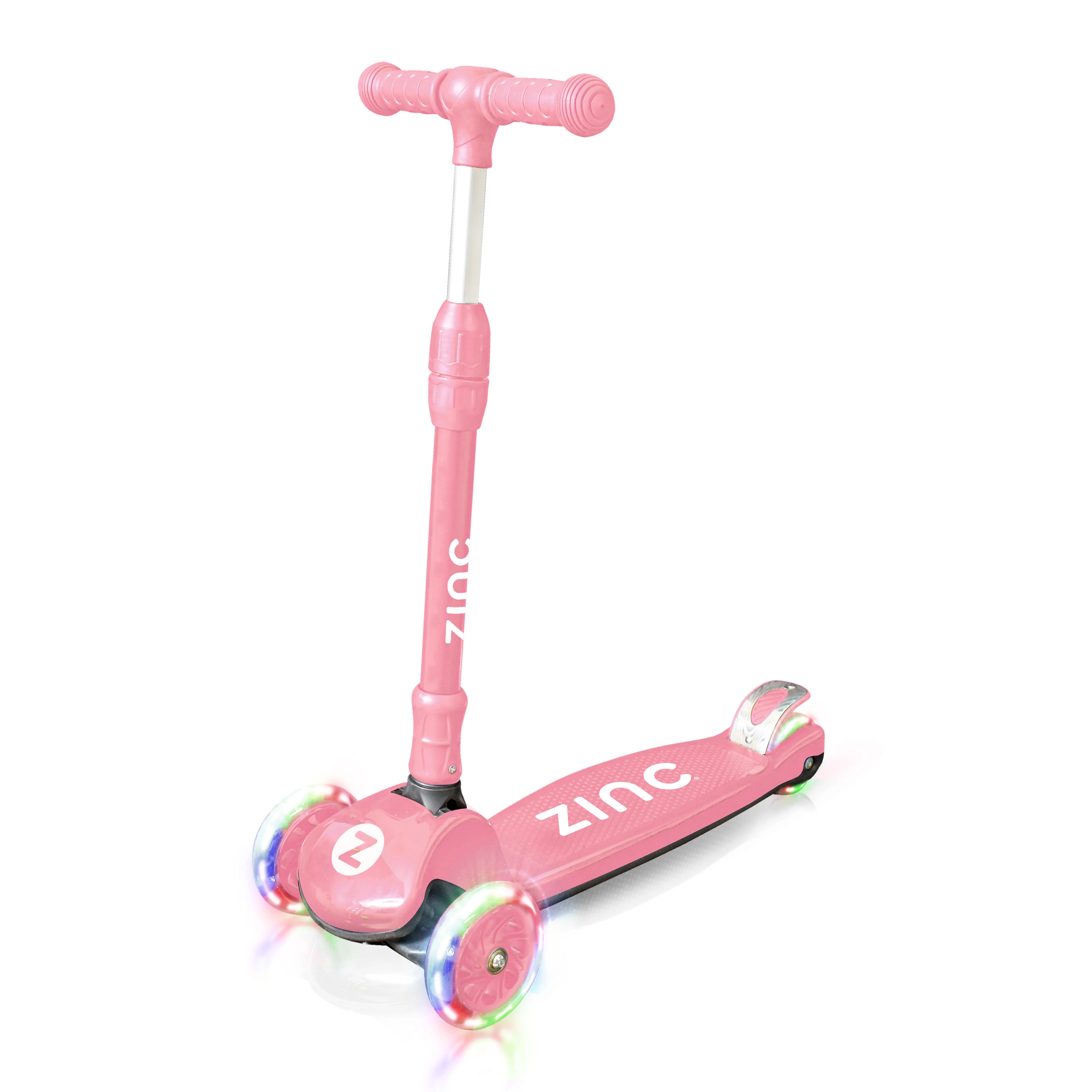 Zinc T-motion Three Wheeled Folding Light Up Scooter - Image 6